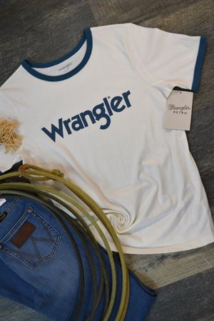 Wrangler- Retro Logo Tee
