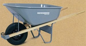True Temper - Flat Free Steel or Poly Wheelbarrow
