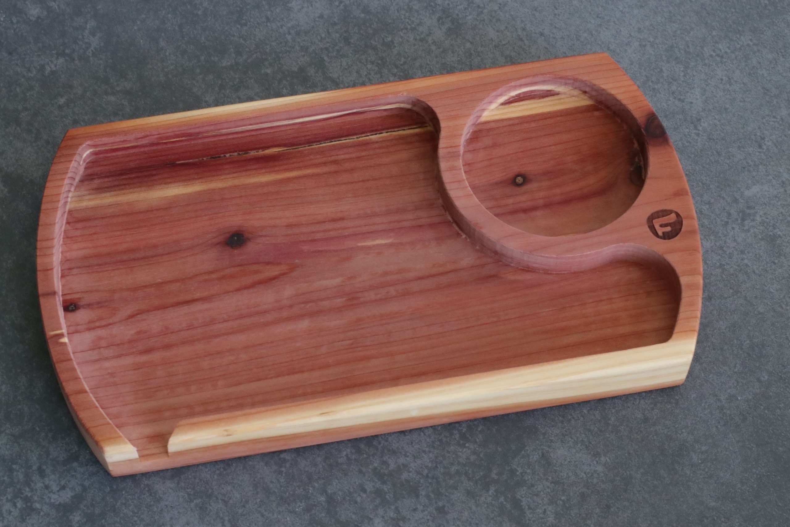 Futo Cedar Wood Rolling Tray-Classic Handcrafted Old School