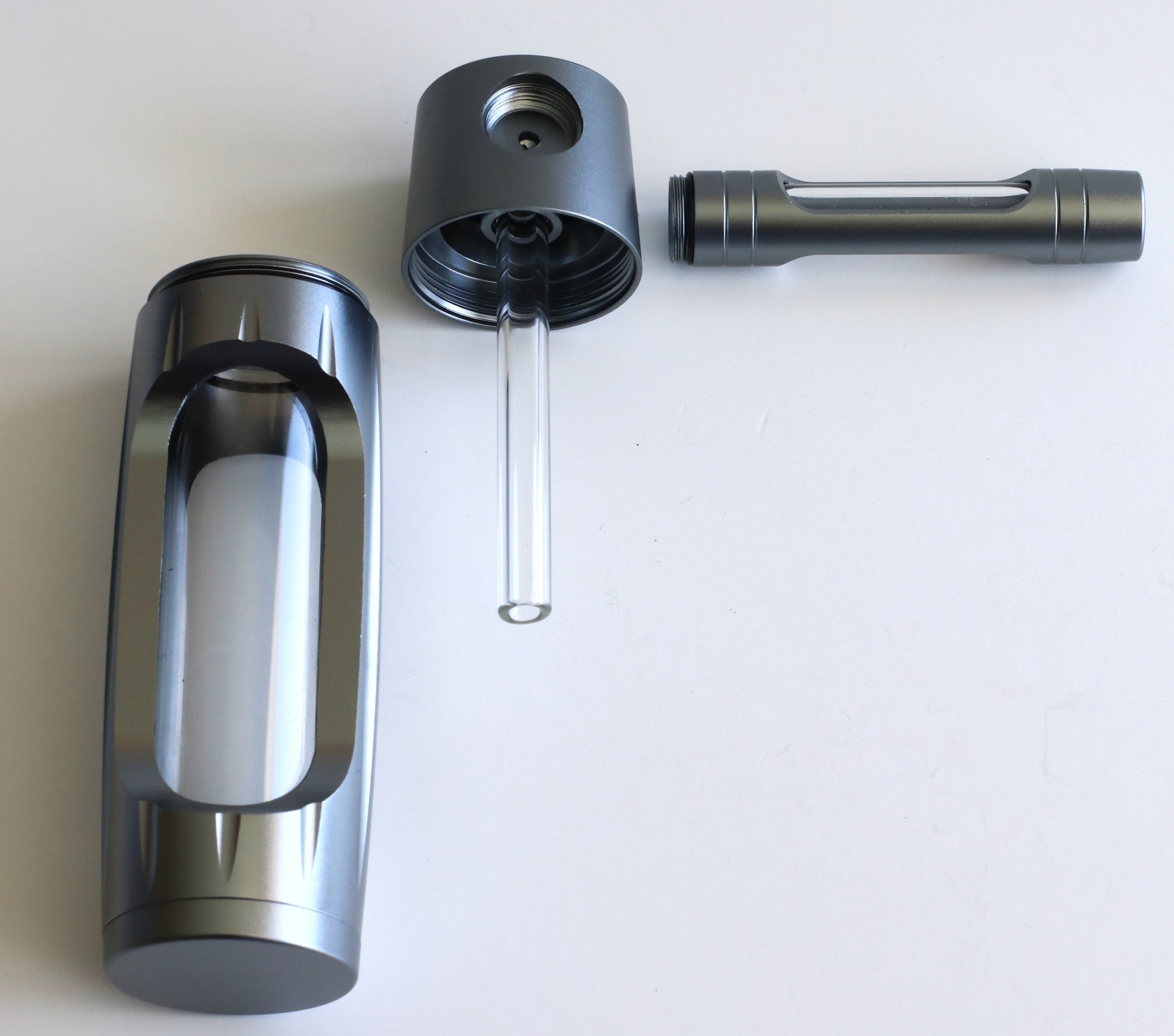 PRO420 Glass & Aluminum 6? Bubbler-Water Pipe-Easy to Clean-Perfect Small Bubbler