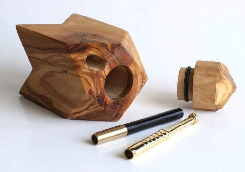 Olive Wood Table Top Dugout-Unique one of a kind design