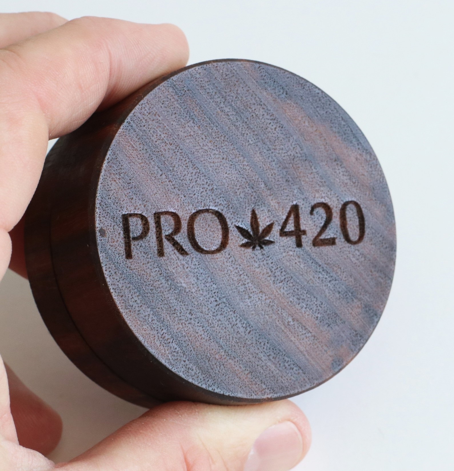 PRO420 Walnut Wood Grinder- 2 Piece simple easy to use herb grinder