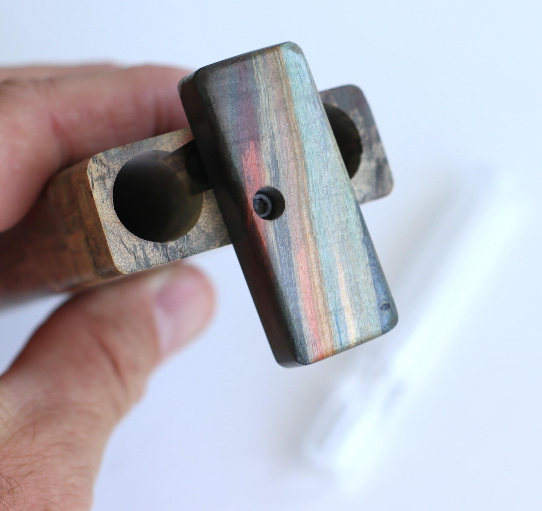Galaxy Burl Futo Stash Box- Out of this World Wood Dugout- 4" Burled Wood- Best Quality