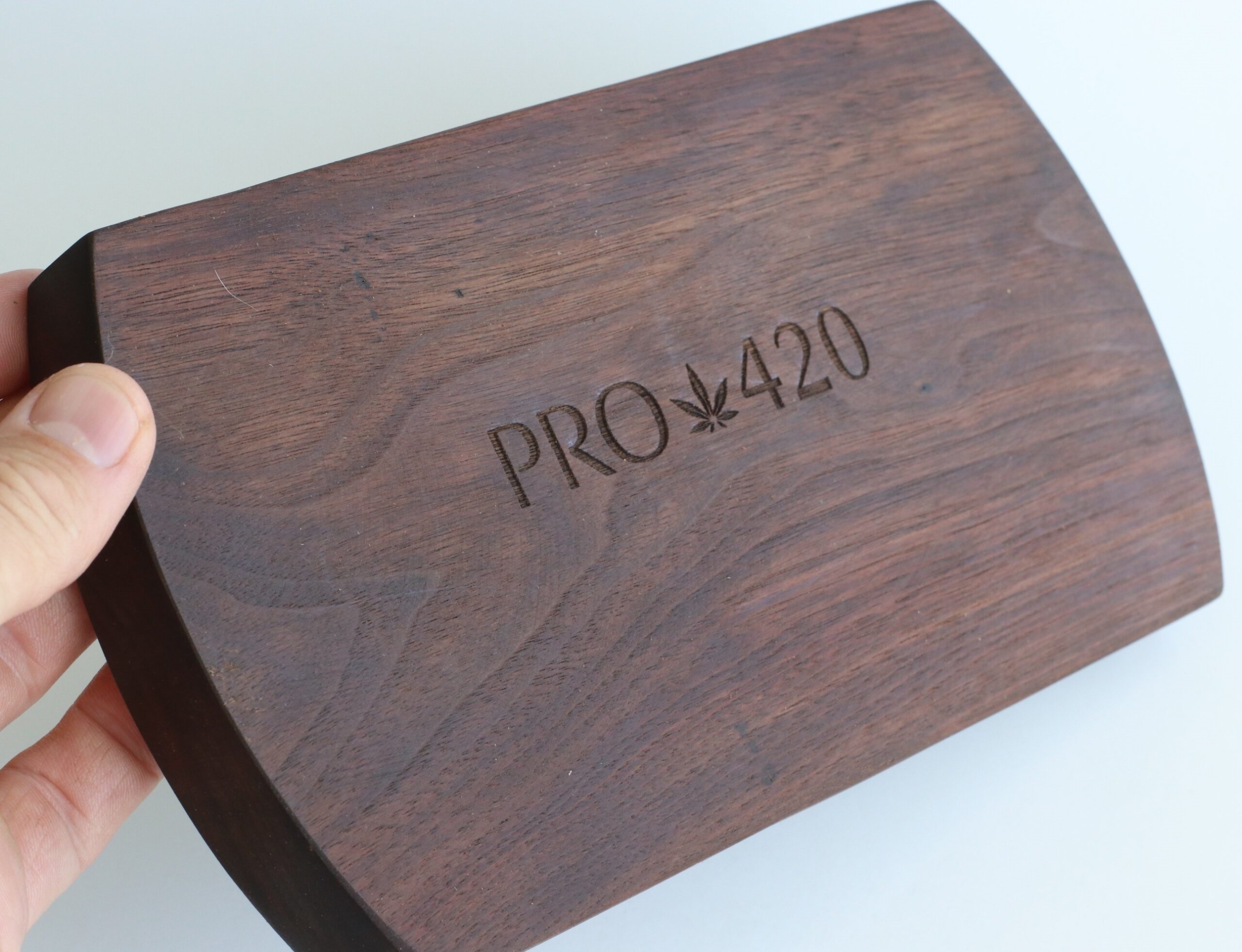 The Ultimate Tray- Handcrafted Walnut Rolling Tray for Smokers