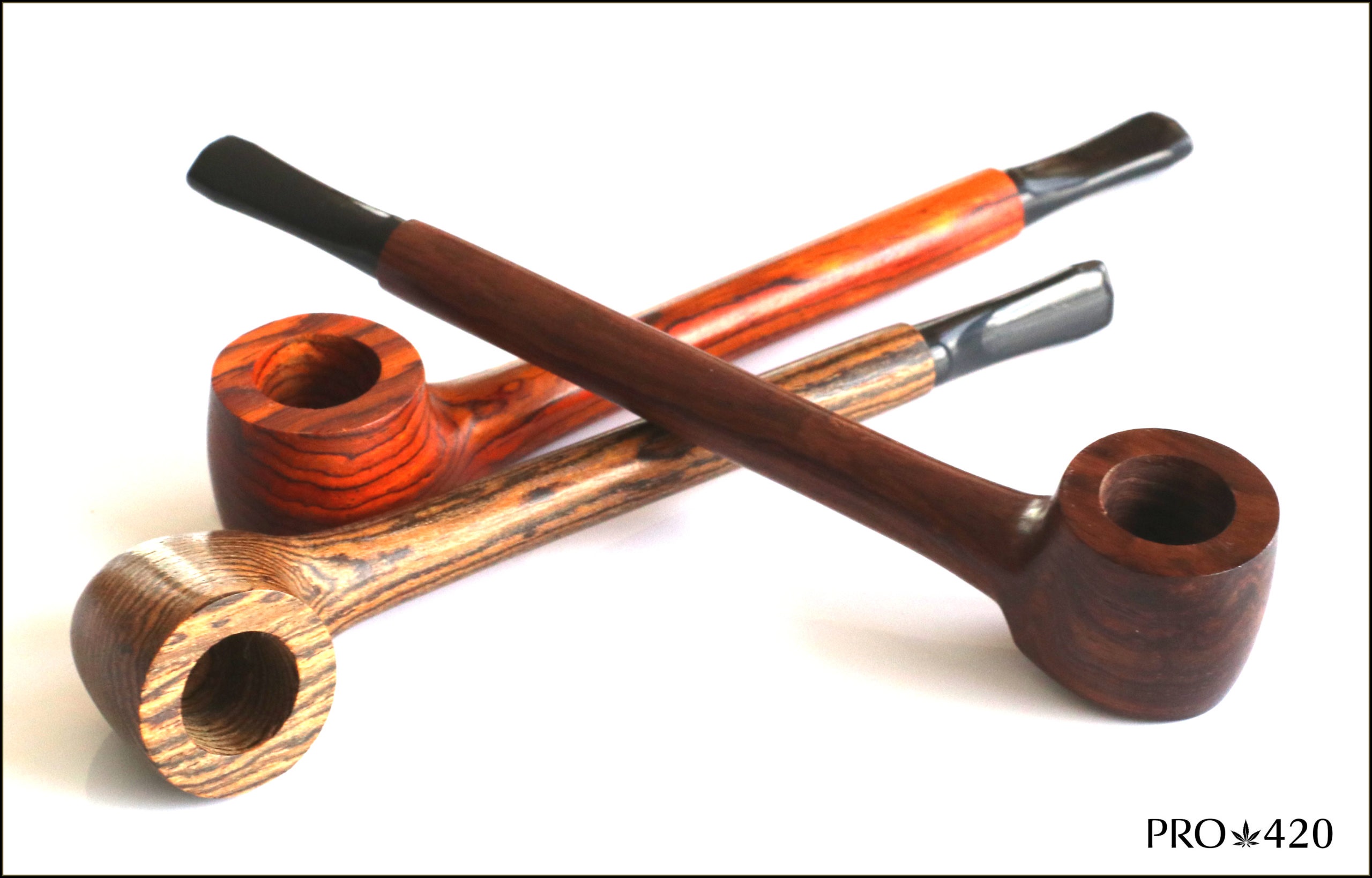 5.5" Exotic Wood Pipe-L37 MOROCCAN- American Handcrafted Quality Smoking Pipe - Wood Pipe by PRO 420