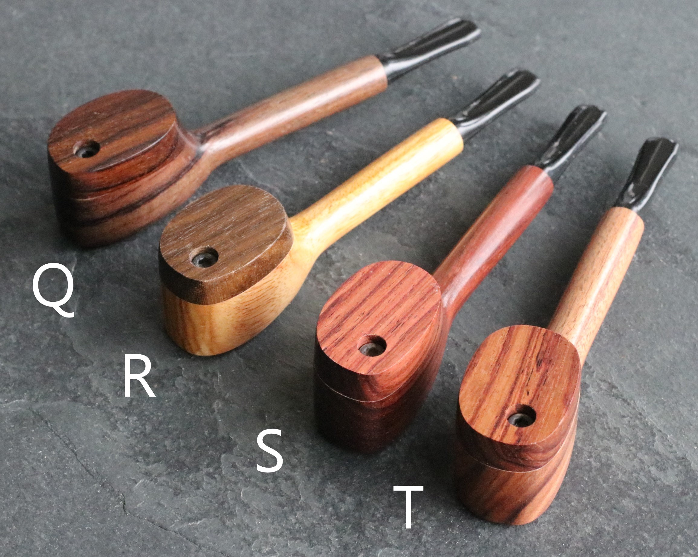 4.5" Swivel Lid Pipe- L77 ROUNDTOP -Exotic Wood Pipe- Smoking Bowl-Wood Pipe