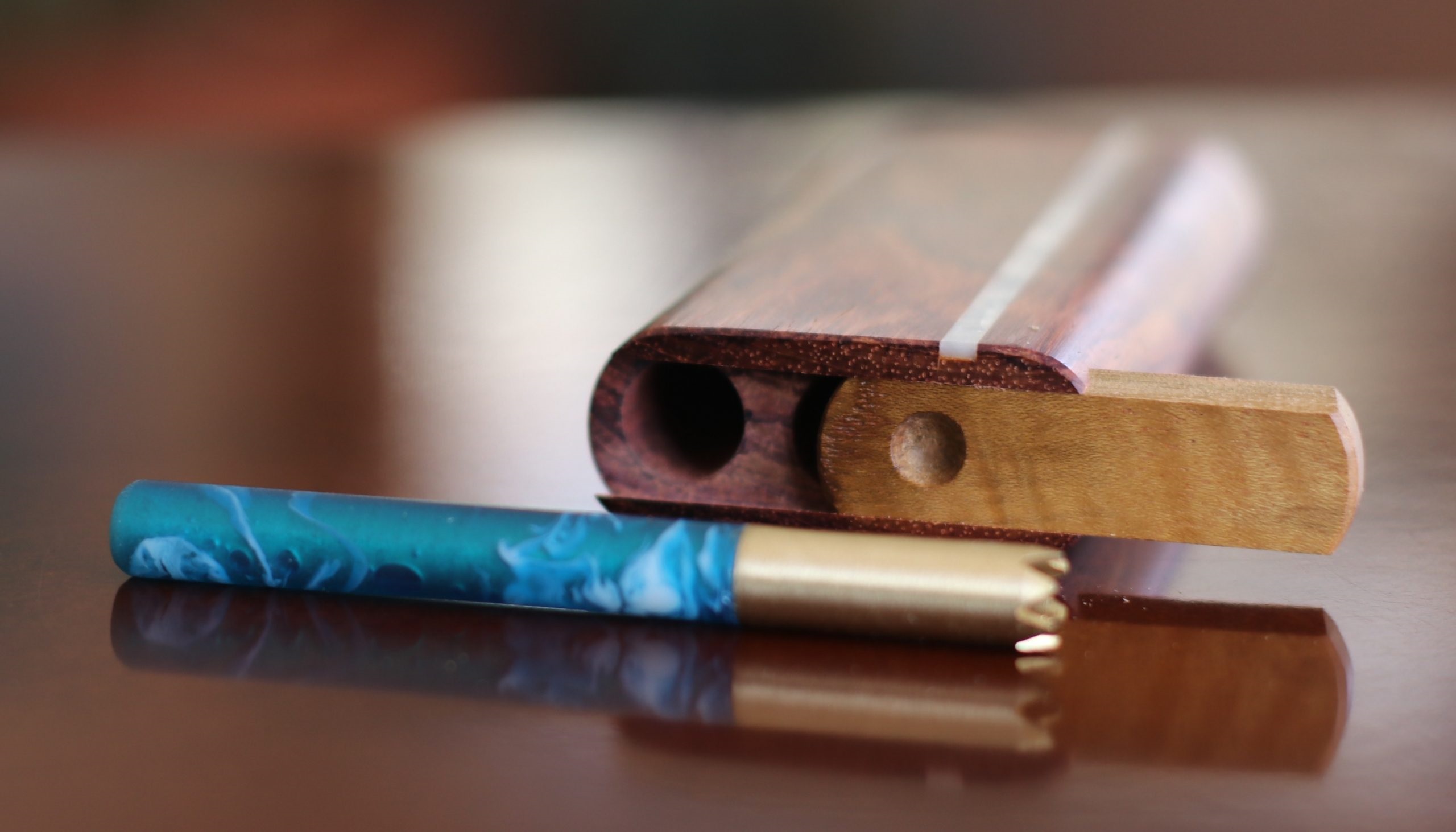 Cocobolo & Honduras Wood Dugouts- The Perfect Gift- the finest dugout and one hitter pipe ever! - Cocobolo Dugout