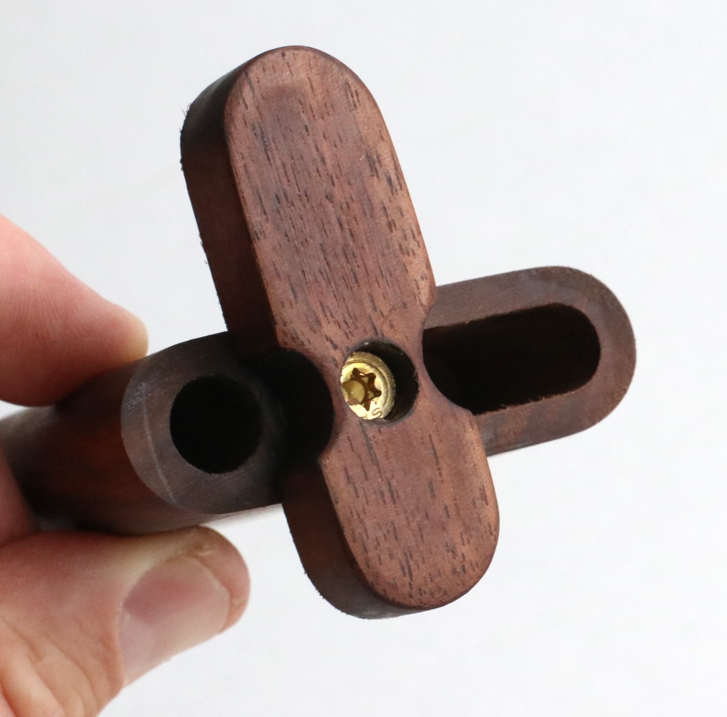 3G Walnut Dugouts with One Hitter Pipe- 3" & 4" Dugouts- American Crafted - 3G Walnut Dugout