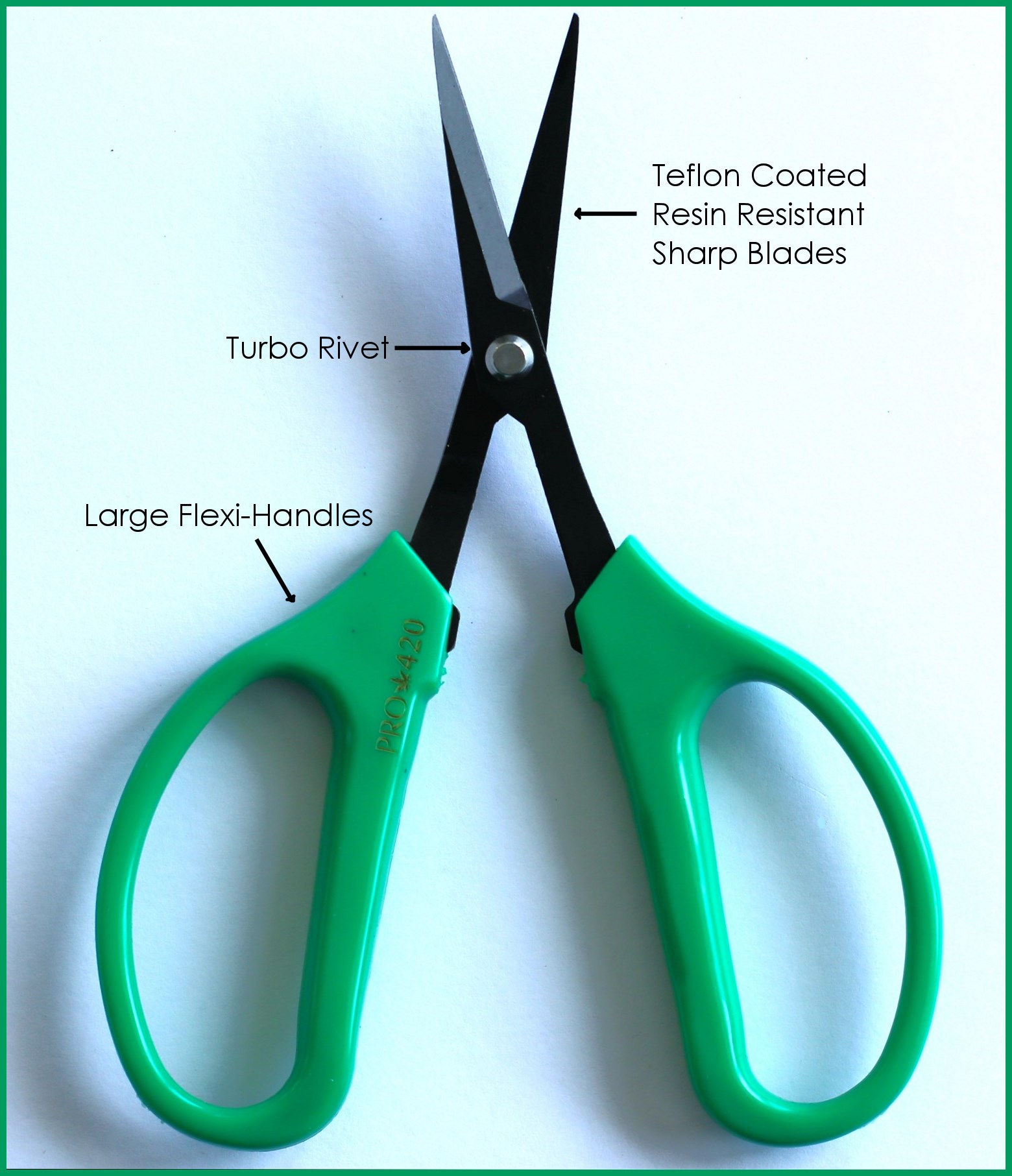 PRO 420 Classic Scissors-  Bonsai Hand Held Trimming Scissors- 2 Packs - Marijuana Trim Scissors