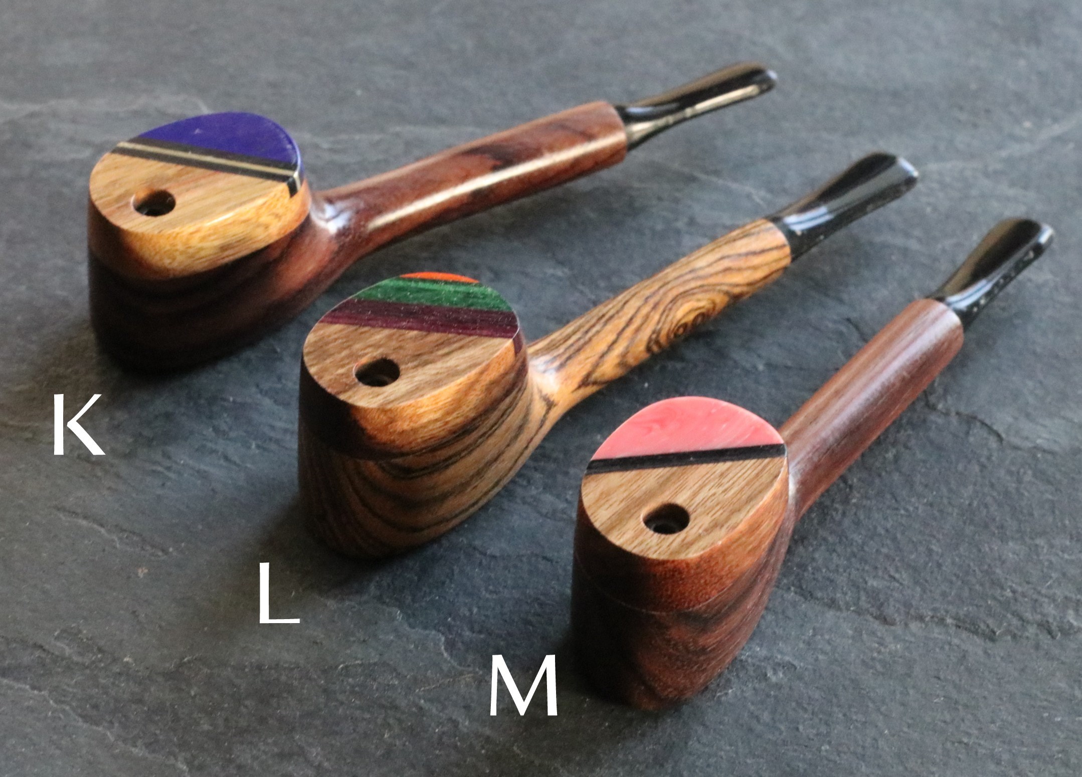 4.5" Swivel Lid Wood Pipe-G9 EXECUTIVE-Handcrafted American Pipe - Exotic Wood Swivel Lid Pipes