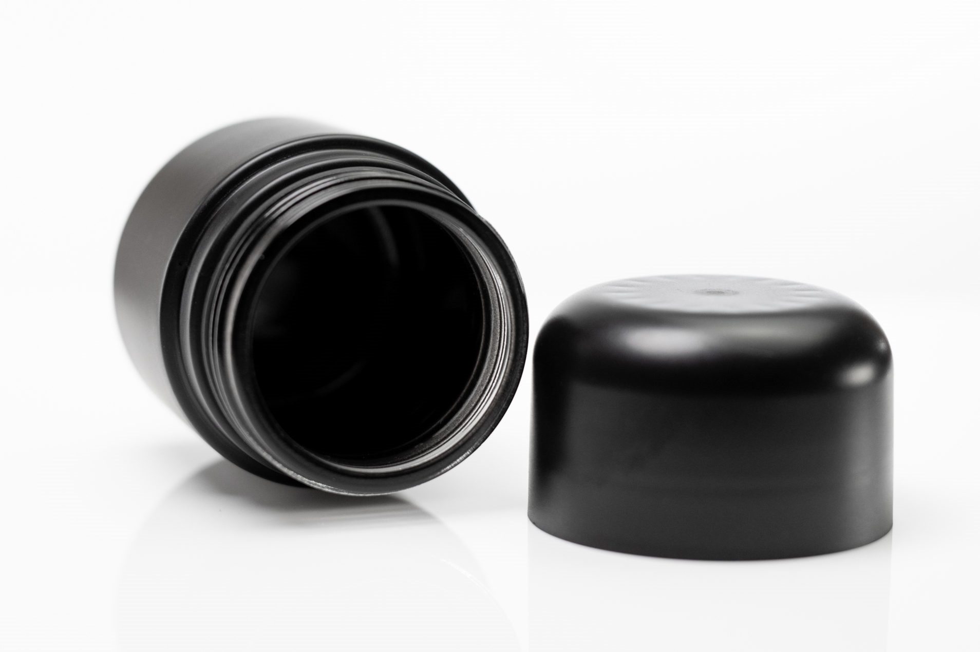 3" Glass Herb Stash Jar- Dark Coated Glass- UV Protection-Child Proof-Smell Proof-Professional Grade Herb Stash Jar