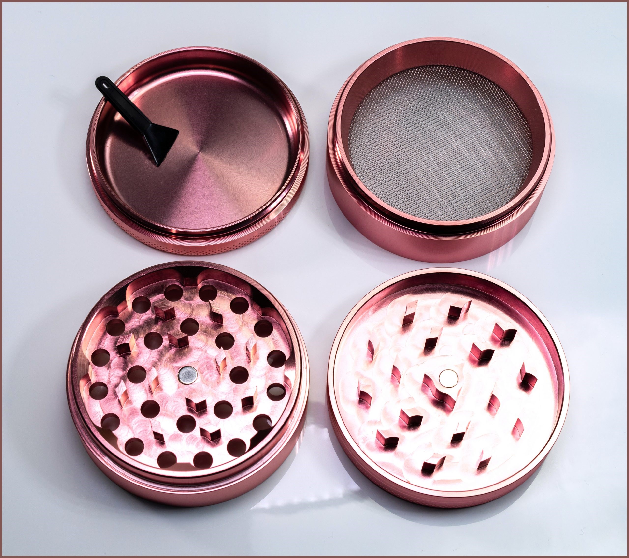 Pink Herb Grinder- 2.5" 4 Piece Professional Grade herb Grinder