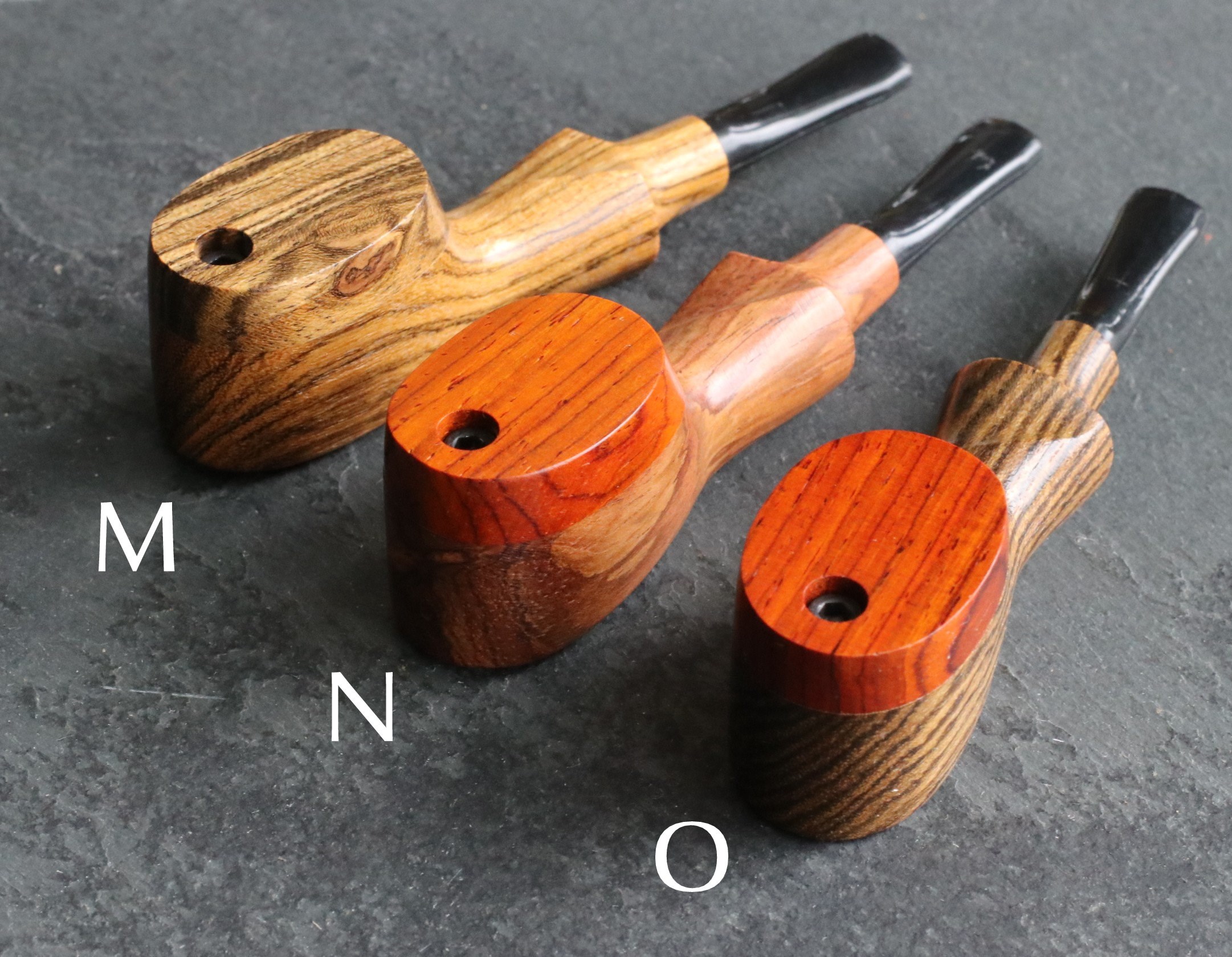 4" Exotic Wood Pipe-L34 ETCH BODY- Swivel Lid- Perfect Gift for Smokers - Exotic Wood Pipe