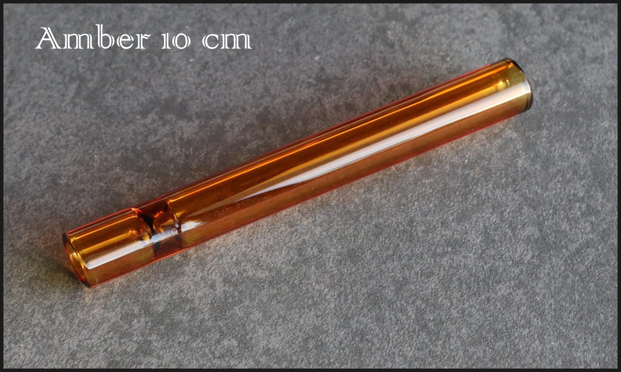 4" Glass Tube Pipes- 6 Colors- Extra Thick Glass & Deep Bowl- Quality Glass Hitter Pipes - 4' Glass Multi Hitter Pipe