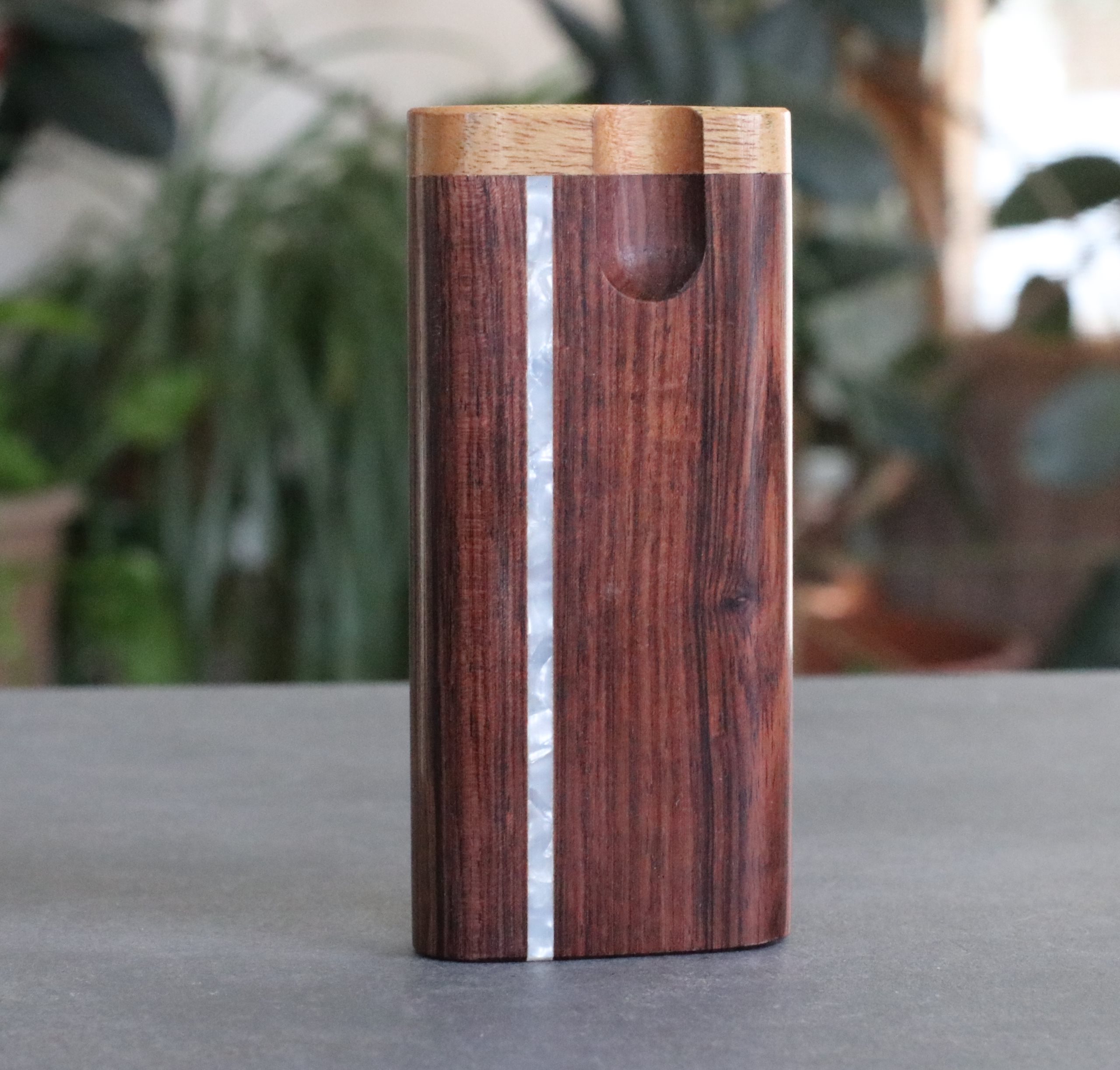 3" & 4" Honduras Wood w/Pearl Inlay- Swivel Dugouts and One Hitters - Honduras Pearl Inlay Dugouts