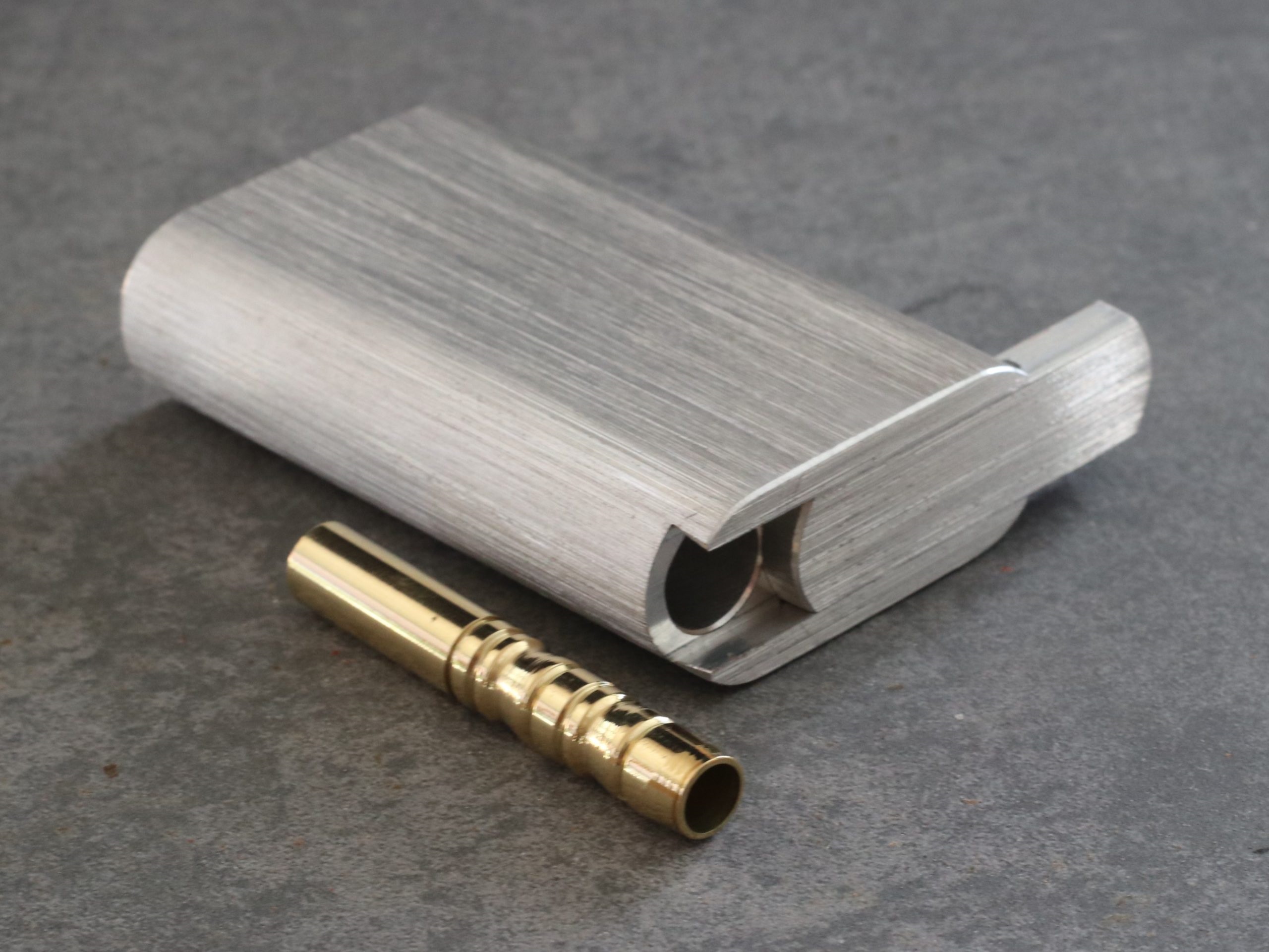 3" Aluminum Alloy Stash Box-Dugout Style-Custom One Hitter Pipe