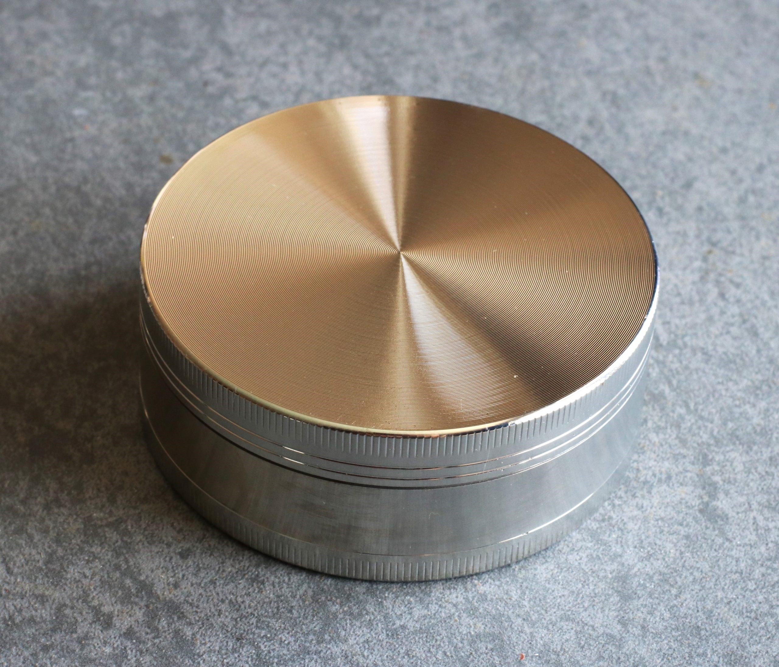 3" Professional Grade Herb Grinder- 3pc magnetic lid with screen- Top Quality-Silver - Professional Herb Grinder-3 Piece Metal-Silver