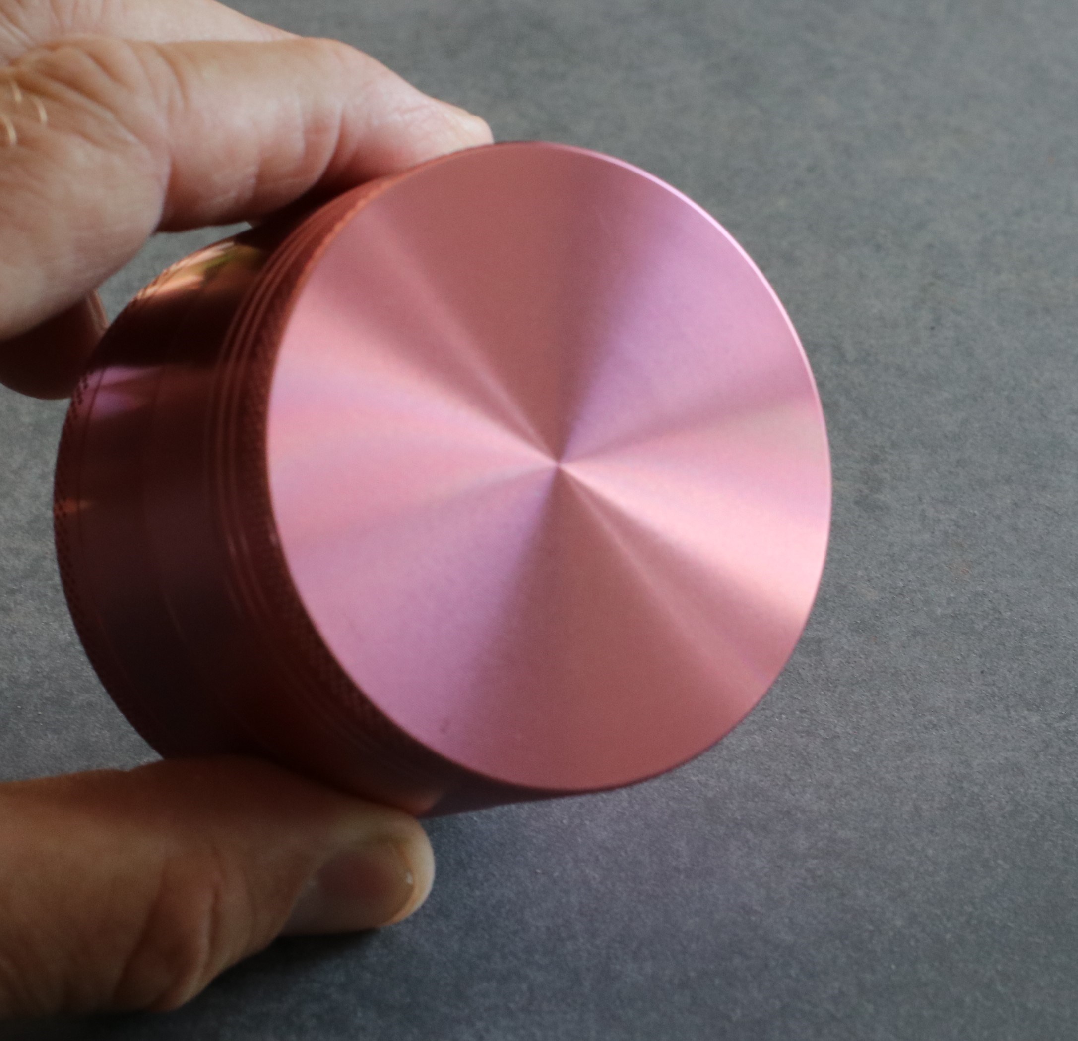 PRO 420 Pink Gift Pack- Herb Grinder & Glass Pipe-Great Gift for Smokers - Pink 2.5' Herb Grinder