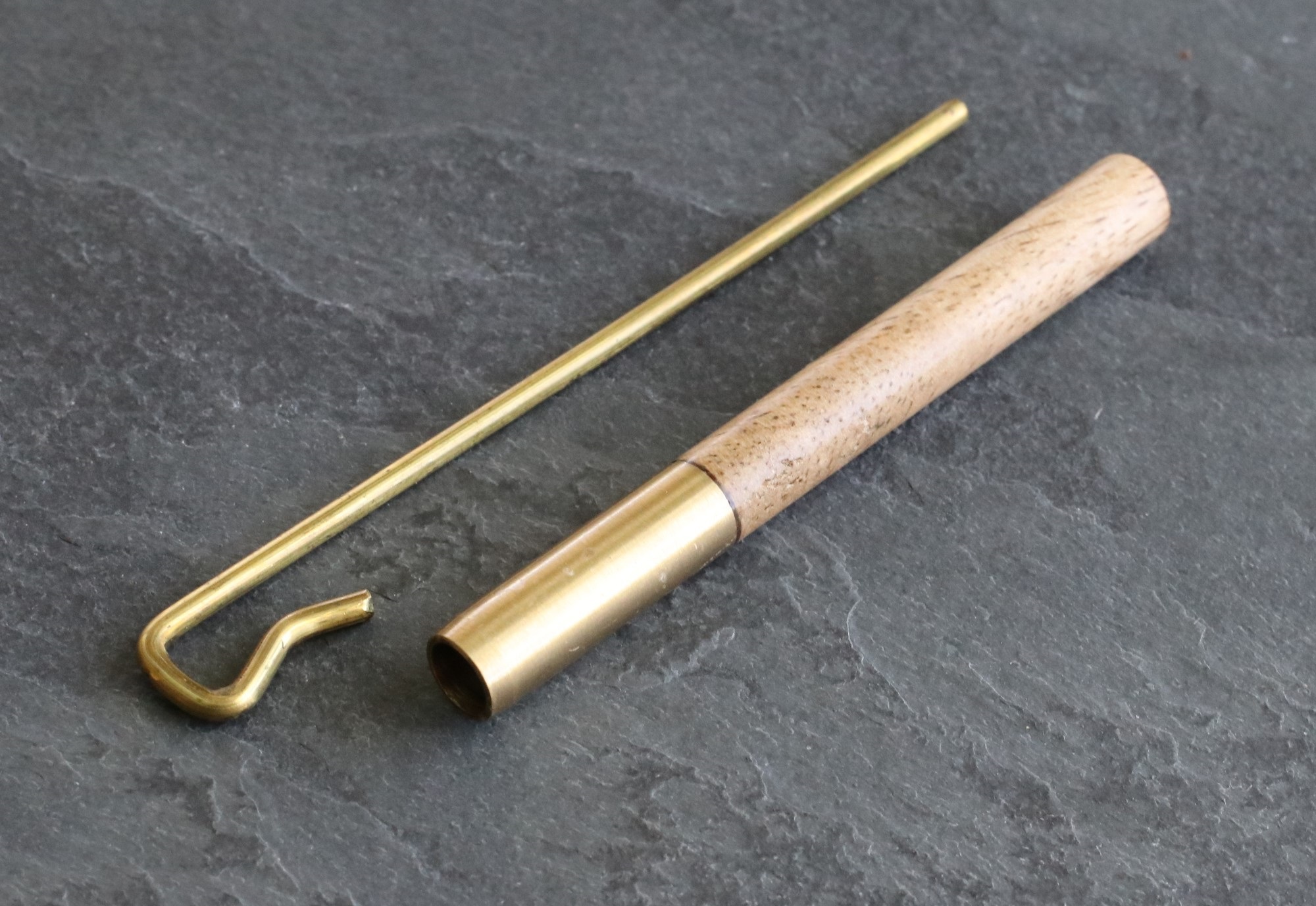3" Brass Pipes designed for 4" dugouts-Brass Tube/Wood Cover/Brass Poker included - 3' Brass Pipes designed for 4' dugouts-Brass Tube/Wood Cover/Brass Poker included