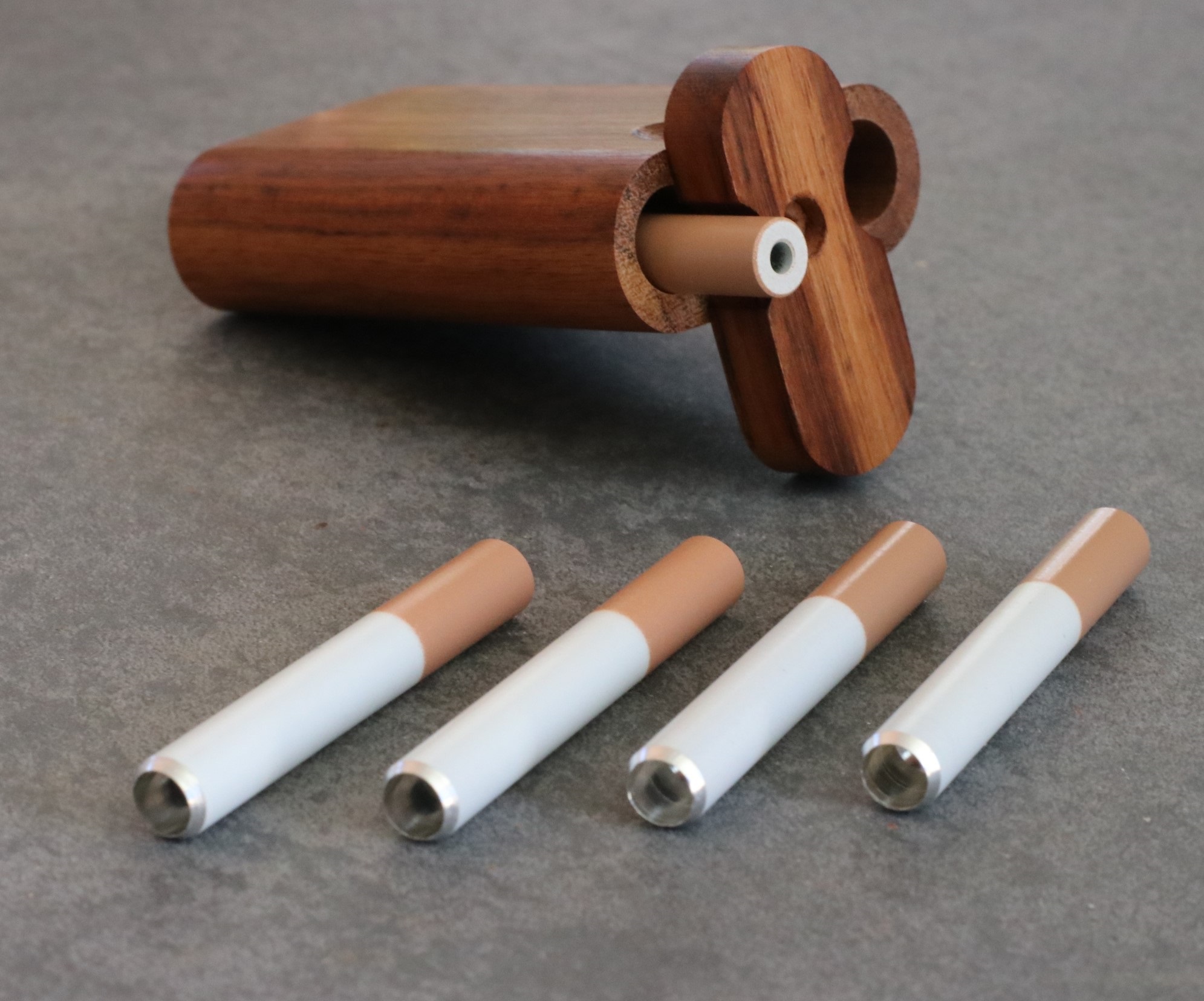 2" Metal Cigarette Style One Hitter Pipes-Designed for 3" Dugouts-RELOAD - Metal Cigarette Pipes