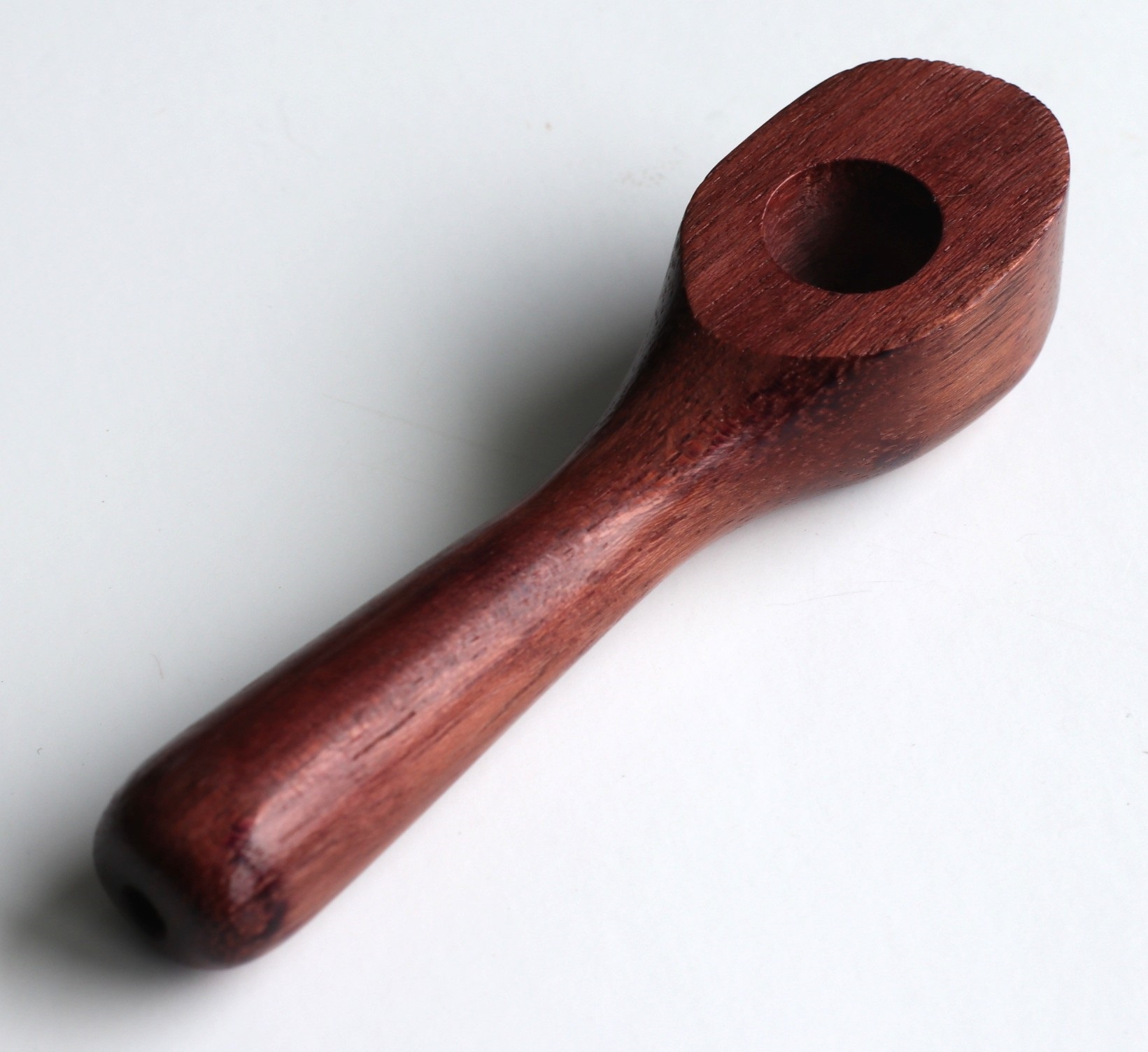 Exotic Wood Pipe-218-4"-American Handcrafted Smoking Pipe - Purple Heart Wood