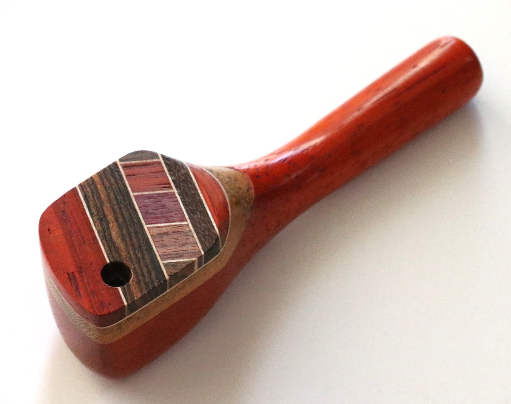 Exotic Wood Swivel Lid Pipe-TP26LT-4"-American Handcrafted Smoking Pipe - Crafted Wood Smoking Pipes