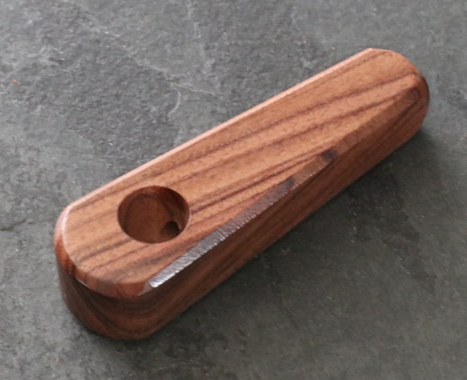 Exotic Wood Pipe-B12-3.25"-American Handcrafted Smoking Pipe - Exotic Wood Smoking Pipe