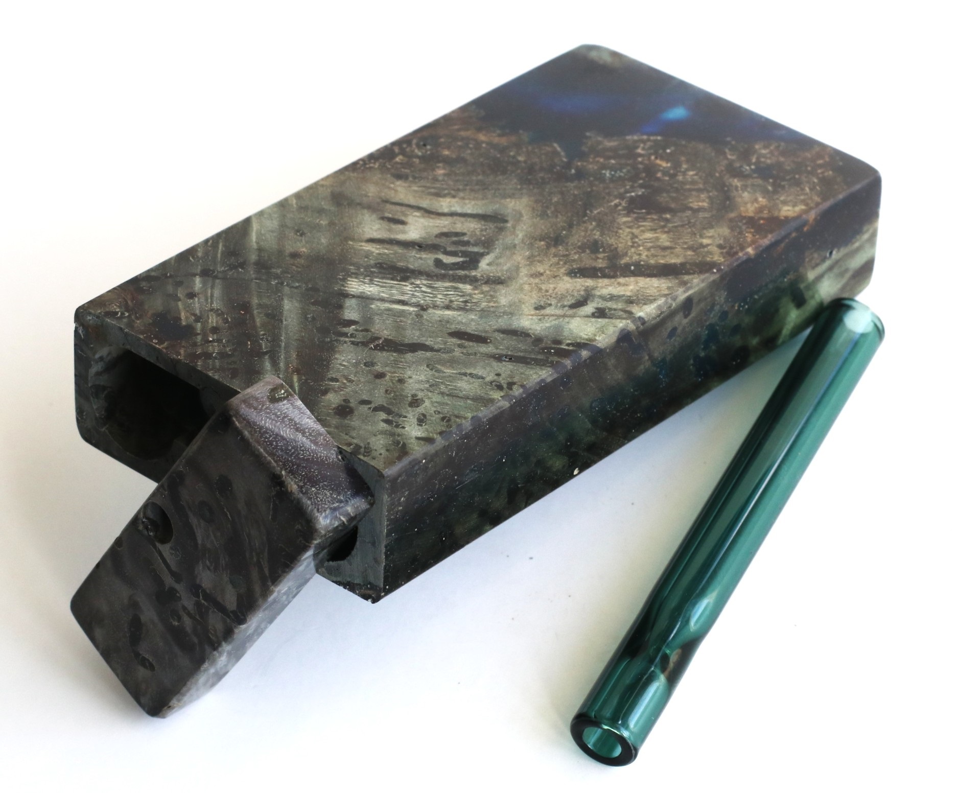 Galaxy Burl Futo Stash Box- Out of this World Wood Dugout- 4" Burled Wood- Best Quality
