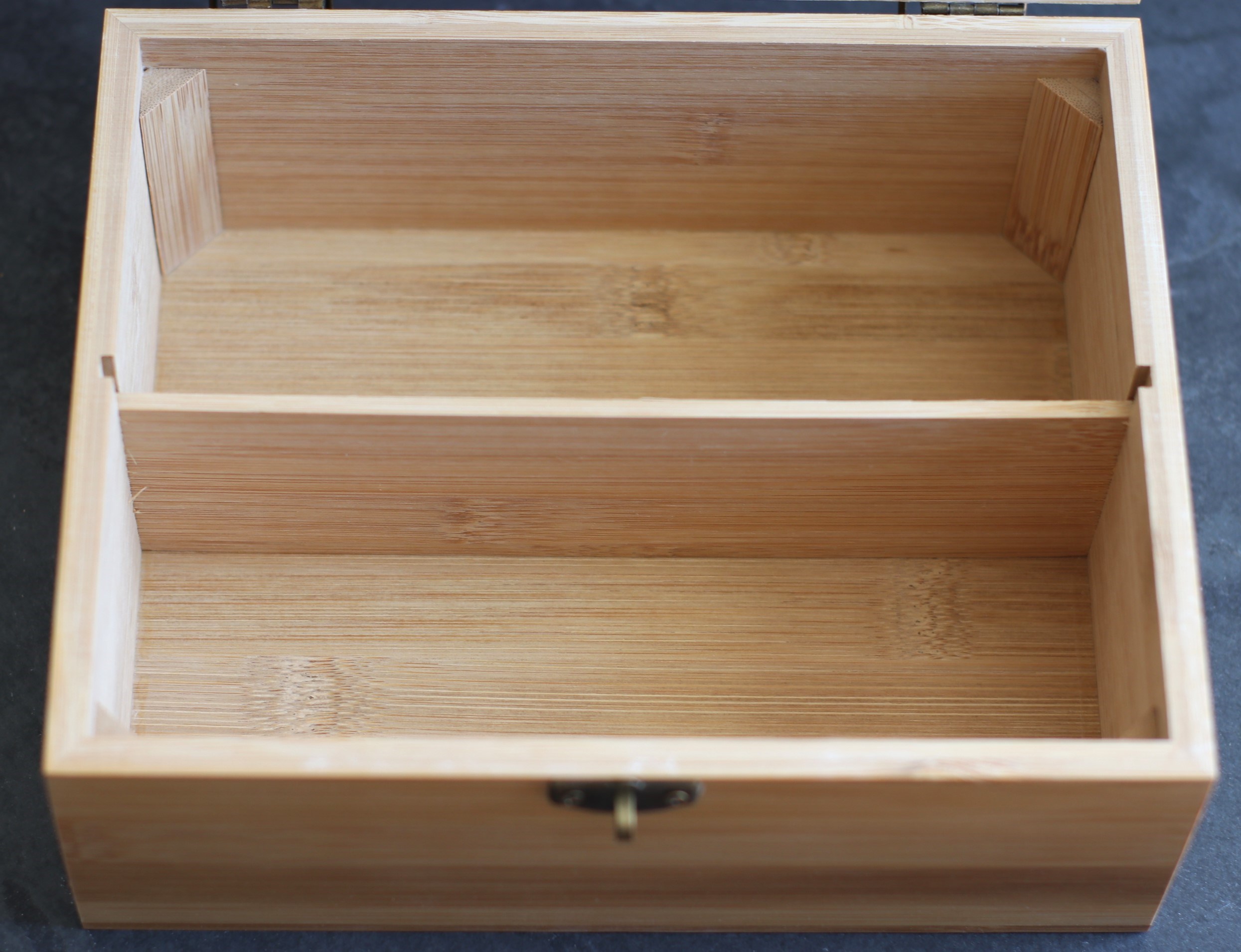 Bamboo Stash Box-Treasure Box-Jewelry Box-Keep Safe-9" x 7" - Bamboo Wood Treasure Box