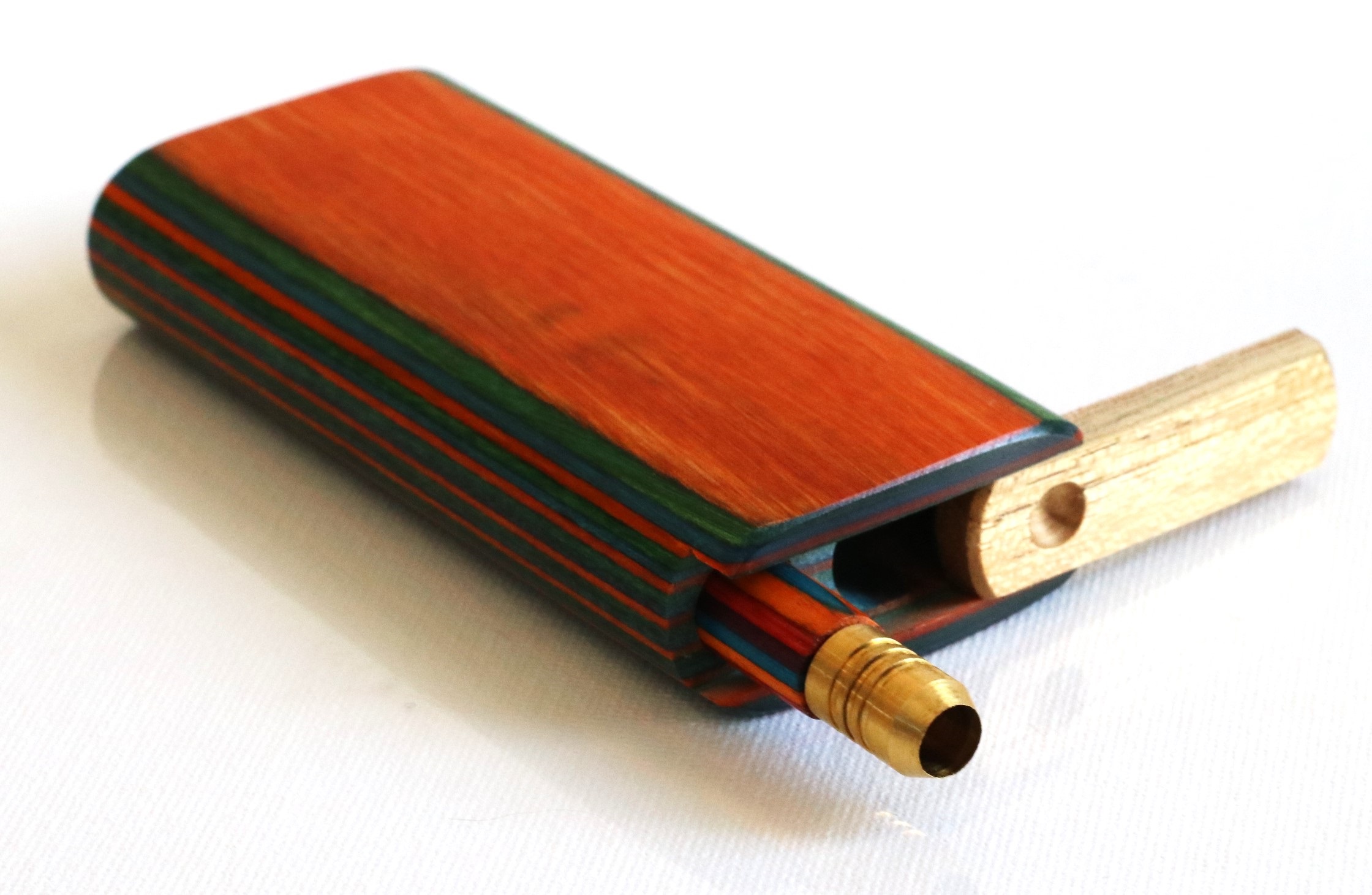 Diamond Wood Slider lid Dugout-Classic Smokers Stash Box - Diamond Wood Dugout