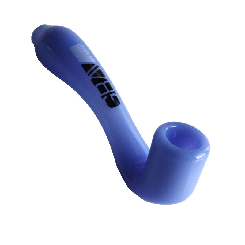 6" Grav Sherlock Glass Pipe-Large Thick Glass Grav Smoking Pipes - Grav Sherlock Glass Pipes