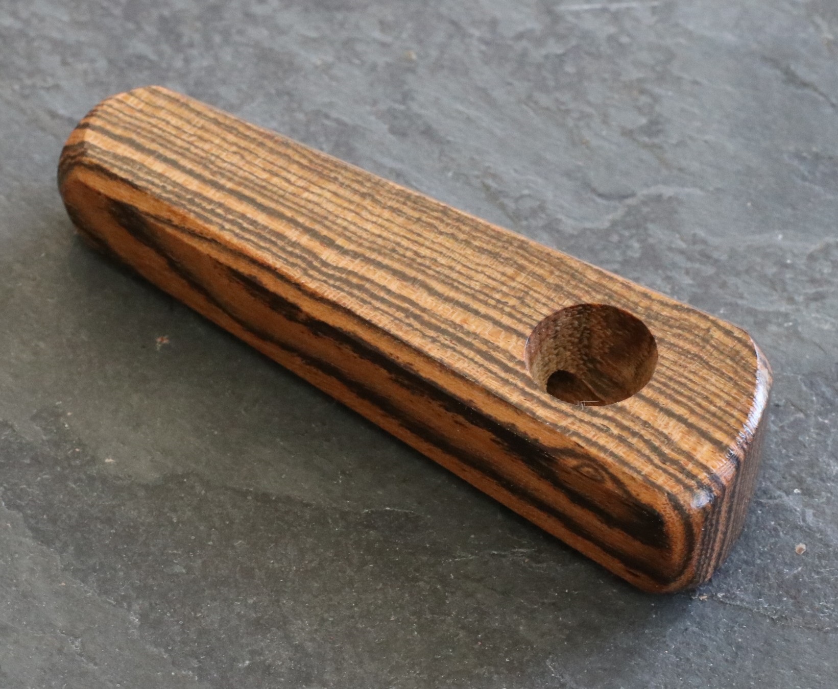 3.25" Exotic Wood Pipe-B11-Handcrafted American Wood Pipe - Traditional Smoking Pipe
