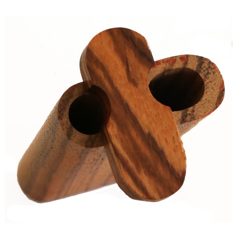 4" Zebra Spring Lock Dugouts & One hitter pipe-American Handcrafted Stash Boxes