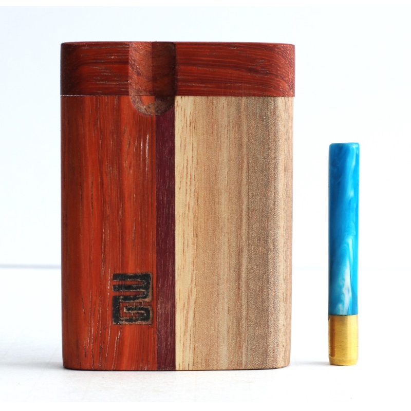 3rd Grain Swivel Lid Dugout & One Hitter Pipe - Spring Loaded Scissors