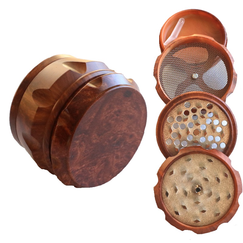 PRO 420 Gift Pack Bundle-Rolling Tray, Grinder, Stash Jar & Pipes-YOLO Ultimate Gift Pack for Smoker's - 4 Piece Herb Grinder