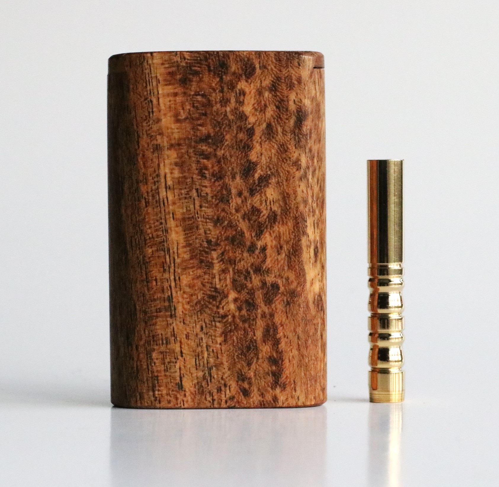 Bocote Wood Dugout & Brass one hitter pipe