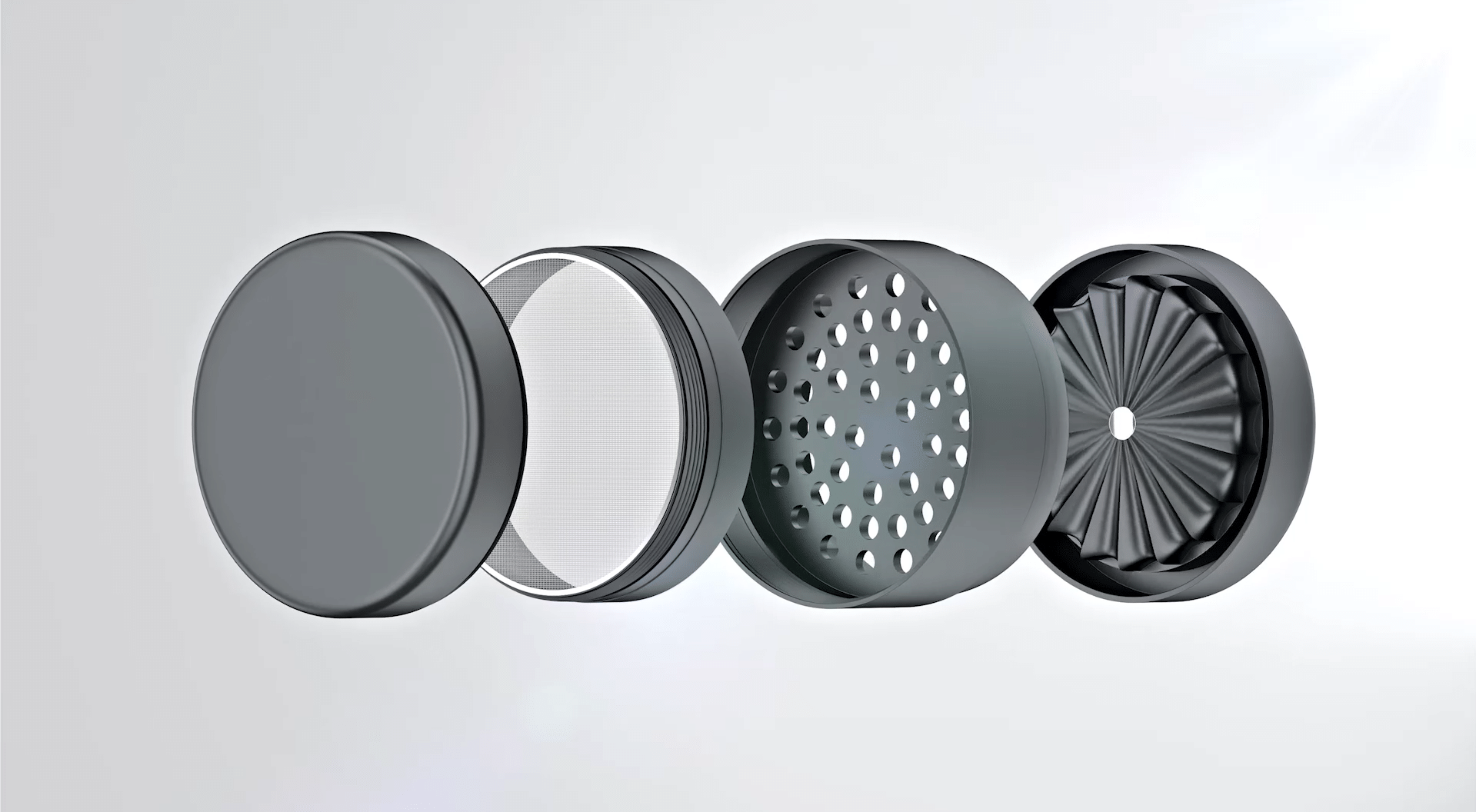 60mm PRO 420 Apollo Grinder-State of the Art Herb Crusher-Black