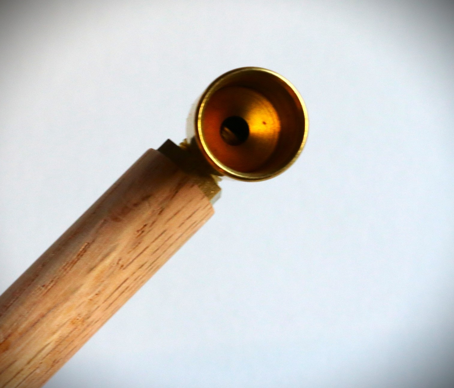 American Hit Squad Wood & Brass Smoking Pipe-American Made-Built to last a lifetime - Brass and Wood Heavy Duty Pipe