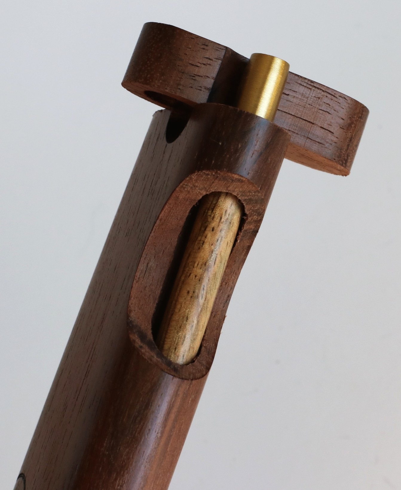 4" Walnut Swivel Lid Dugout & One hitter pipe-American Made by Better Life-Locking Lid - Swivel Lid Cutaway Dugout by Better Life