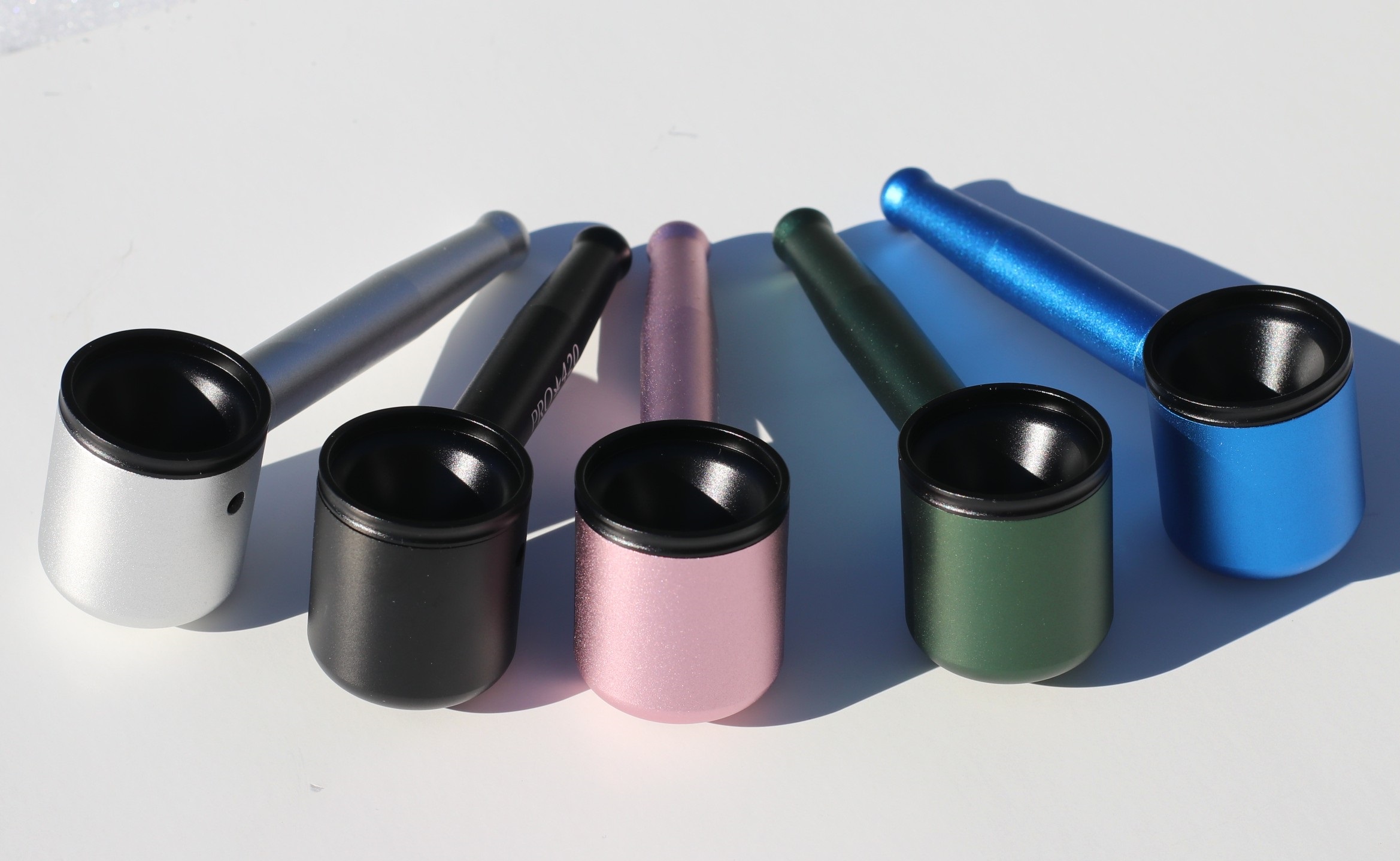 PRO 420 Aluminum Alloy Pipe-Lifetime Use-Large Bowl-4.5" Length-Green Heavy Duty Smoking Pipe