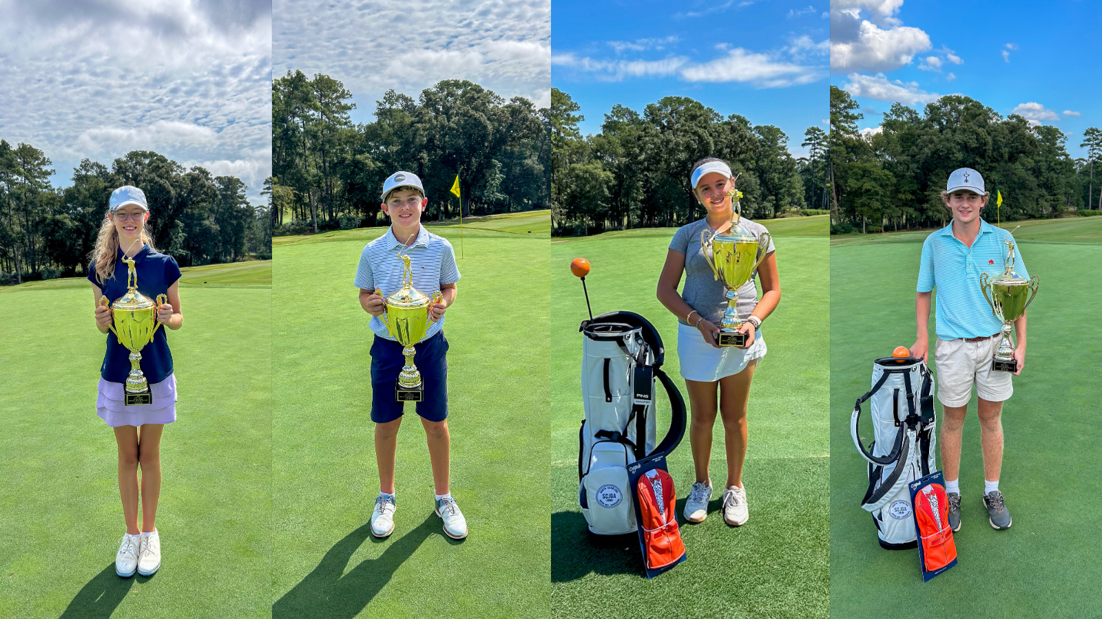 Harvey Brock Orange Jacket Classic Champions- Reese Montgomery, Morgan Bayko, Callie Lawton, and Brennan Kelly