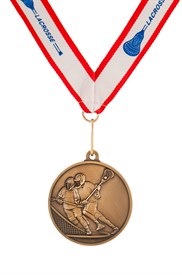 MDL-6 Male Lacrosse Medal ***AS LOW AS $3.50 each***