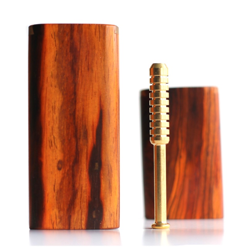 Cocobolo Wood Dugouts and One Hitters- Slider Lid-Handcrafted Functional Art