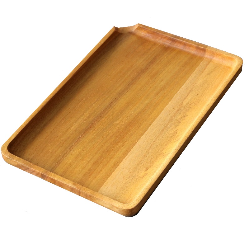 Beech Wood Rolling Tray-9x6-Small Handcrafted Wood Tray